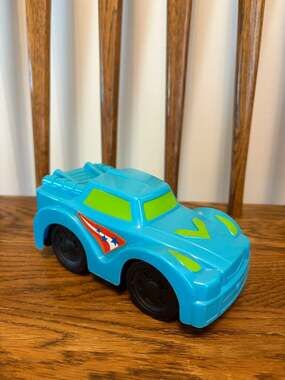 Toysmith Blue Friction Powered Toy Car With Star Decal